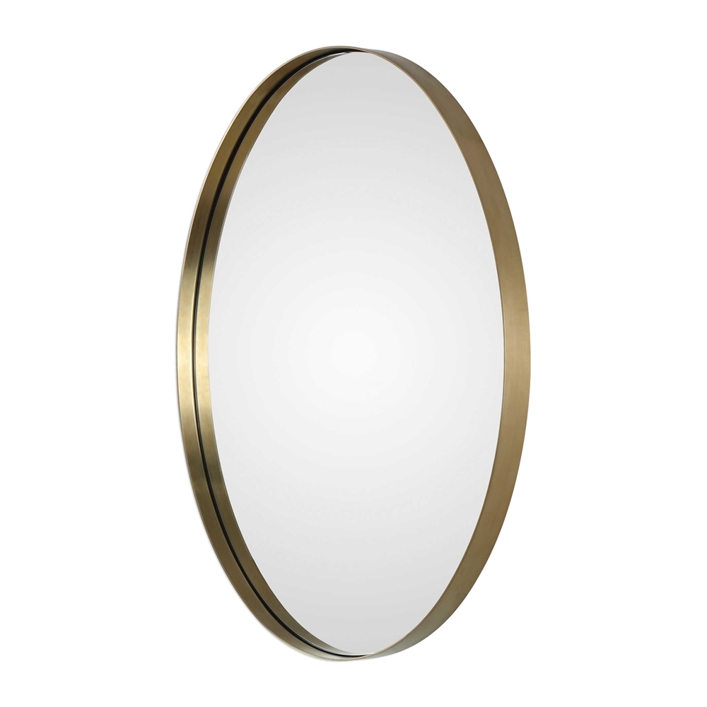 Pursley Brass Oval Mirror - Image 2