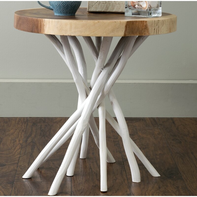 Aloysius Solid Wood Tree Stump End Table - Image 0
