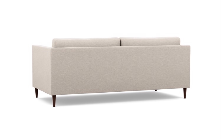 Oliver Sofa in Linen Pebble Weave fabric; Oiled Walnut Tapered Round Wood - Image 2