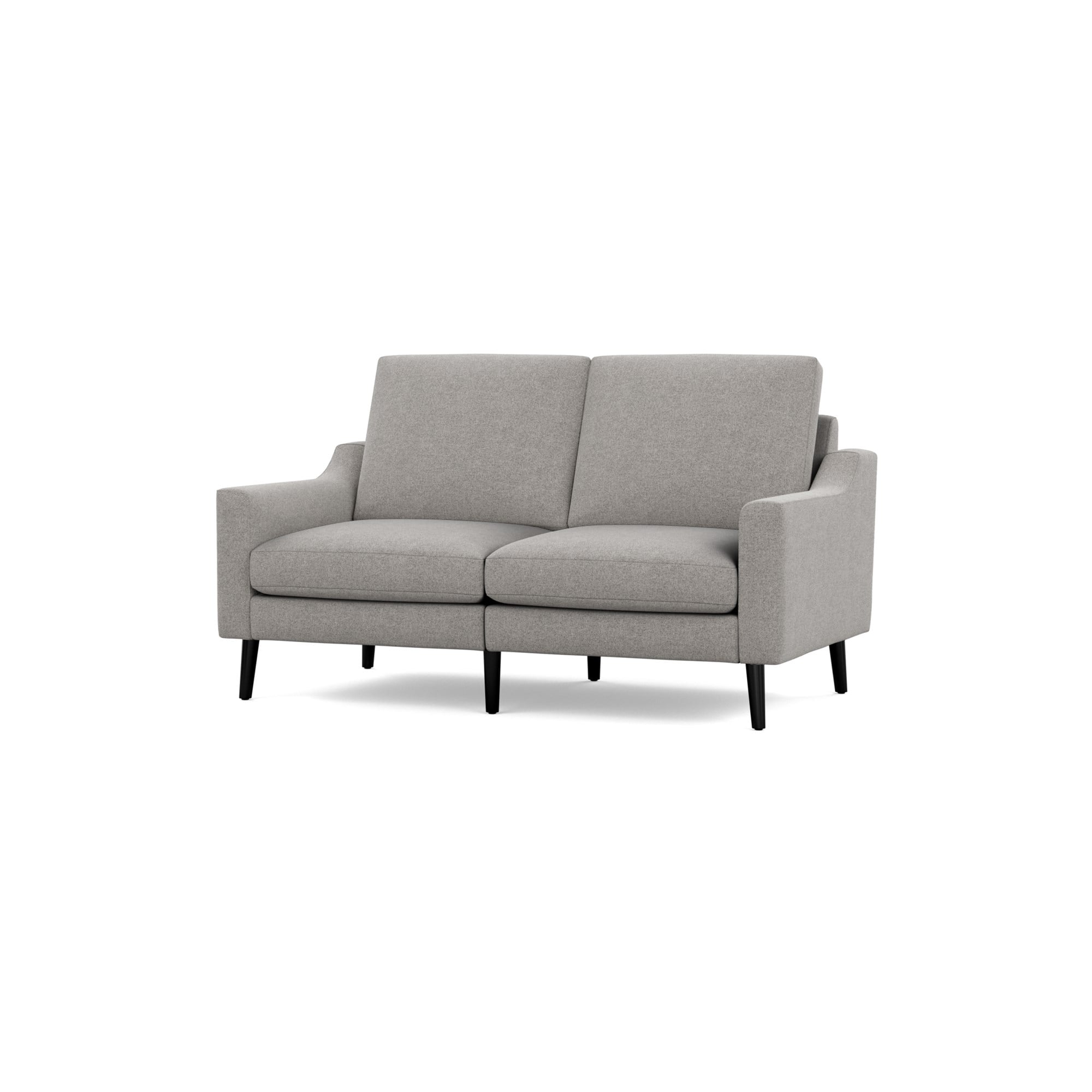 Nomad Loveseat - Crushed Gravel - Performance Chenille / Ebony - Wood / Slope - Image 0