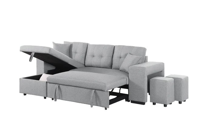 Sectional Sleeper Sofa With Storage - Image 5