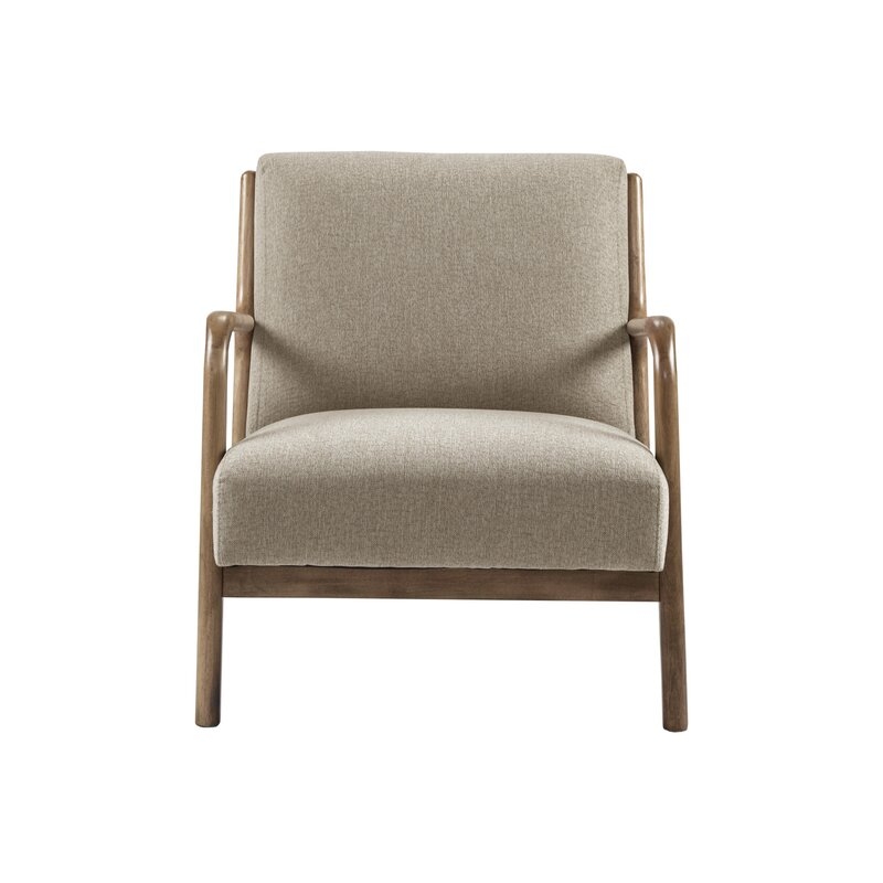Ronaldo 27.5" Wide Polyester Armchair / Taupe - Image 1