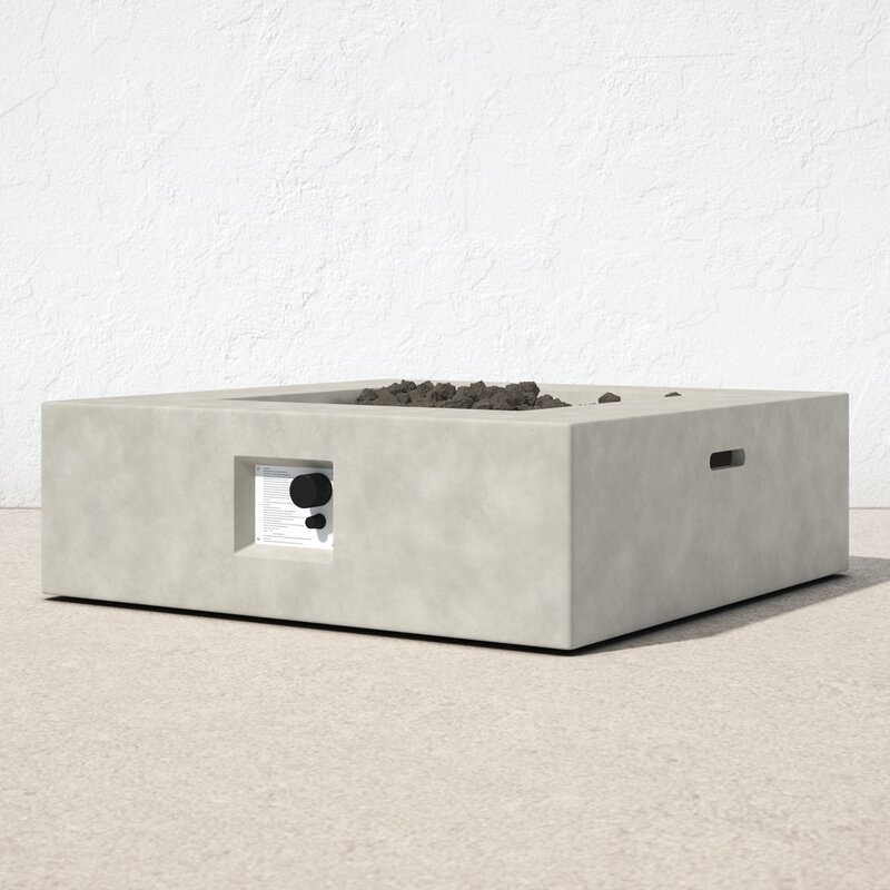 Aly Fiber Reinforced Concrete Propane/Natural Gas Fire pit table - Image 0