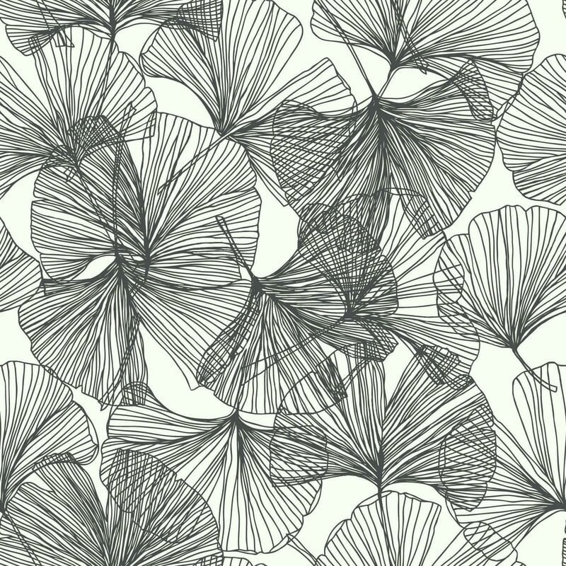 Lesure Leaves 16.5' L x 20.5" W Peel and Stick Wallpaper Roll - Image 0