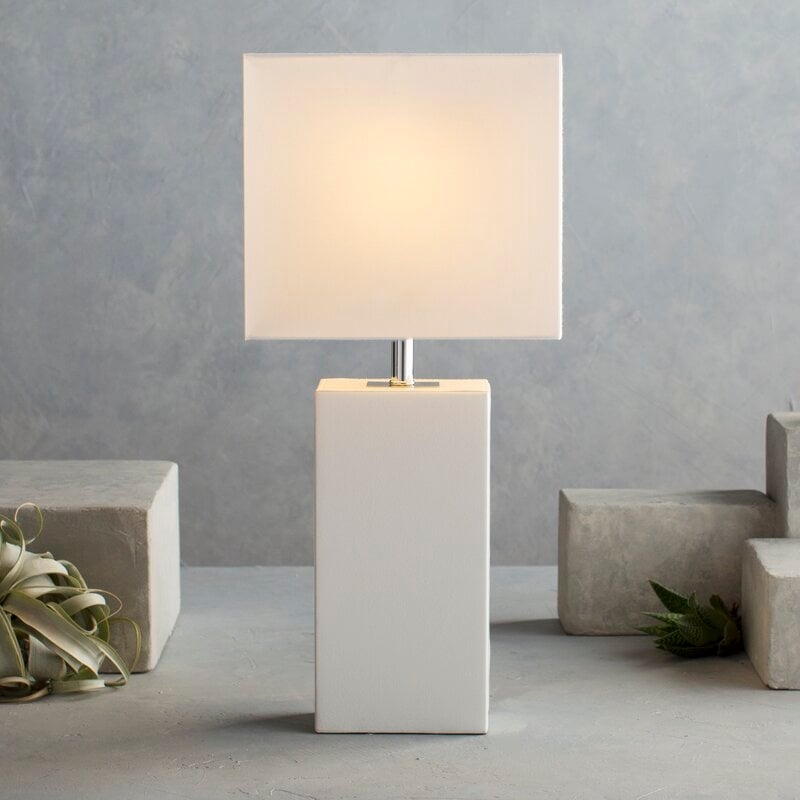 Tate 21" Table Lamp (White Base) - Image 0