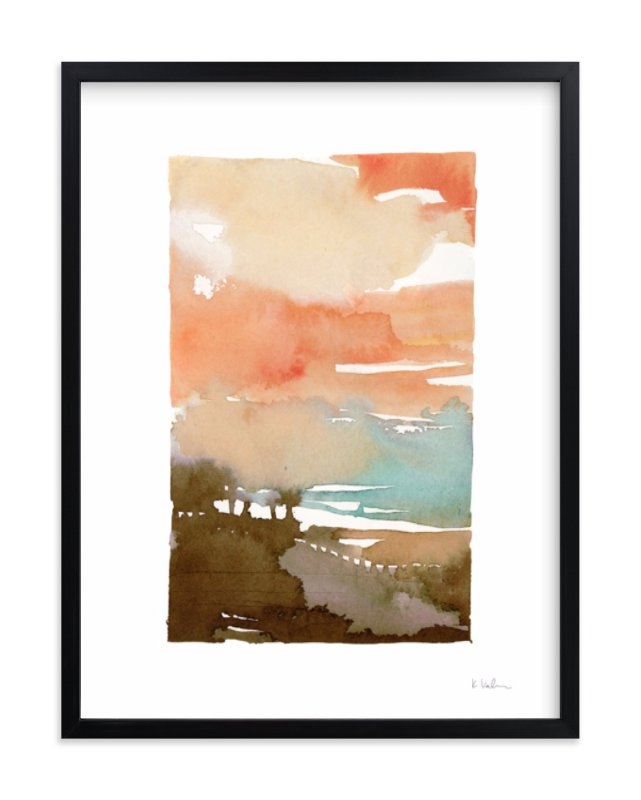 Sunset Fade No 2 - w/ Artist Signature  - 18"x24" (framed  19.3" X 25.3") - Image 0