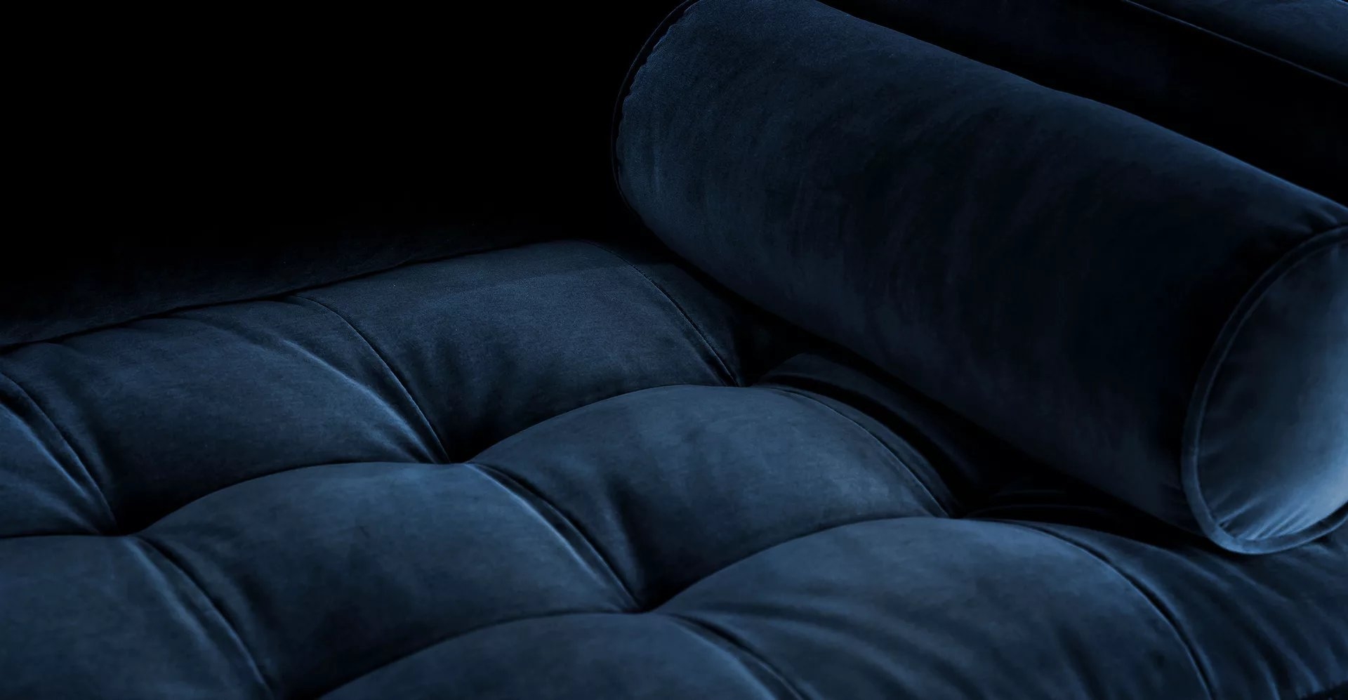 Sven 88" Tufted Velvet Sofa - Cascadia Blue - Image 3