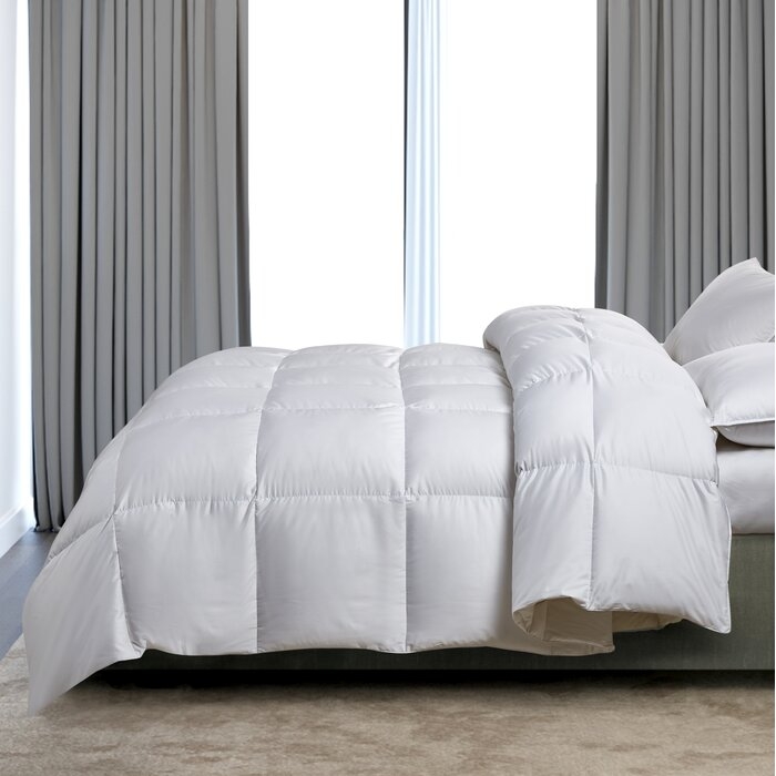 Serta Super Soft 300 Thread Count White Down Fiber Comforter By Serta Light Warmth - Image 0