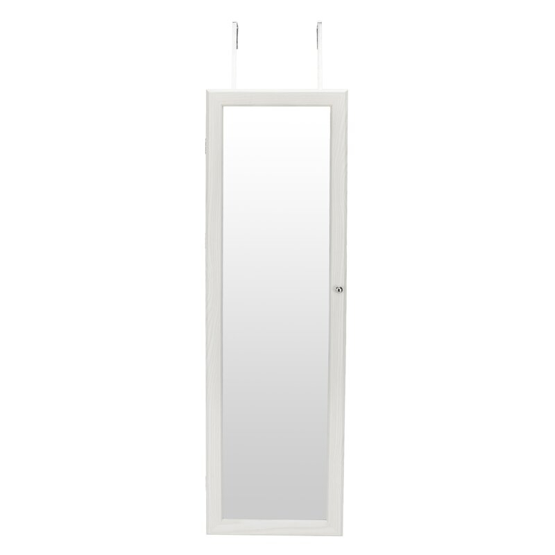 Starine Wall Mounted Jewelry Armoire with Mirror - Image 0