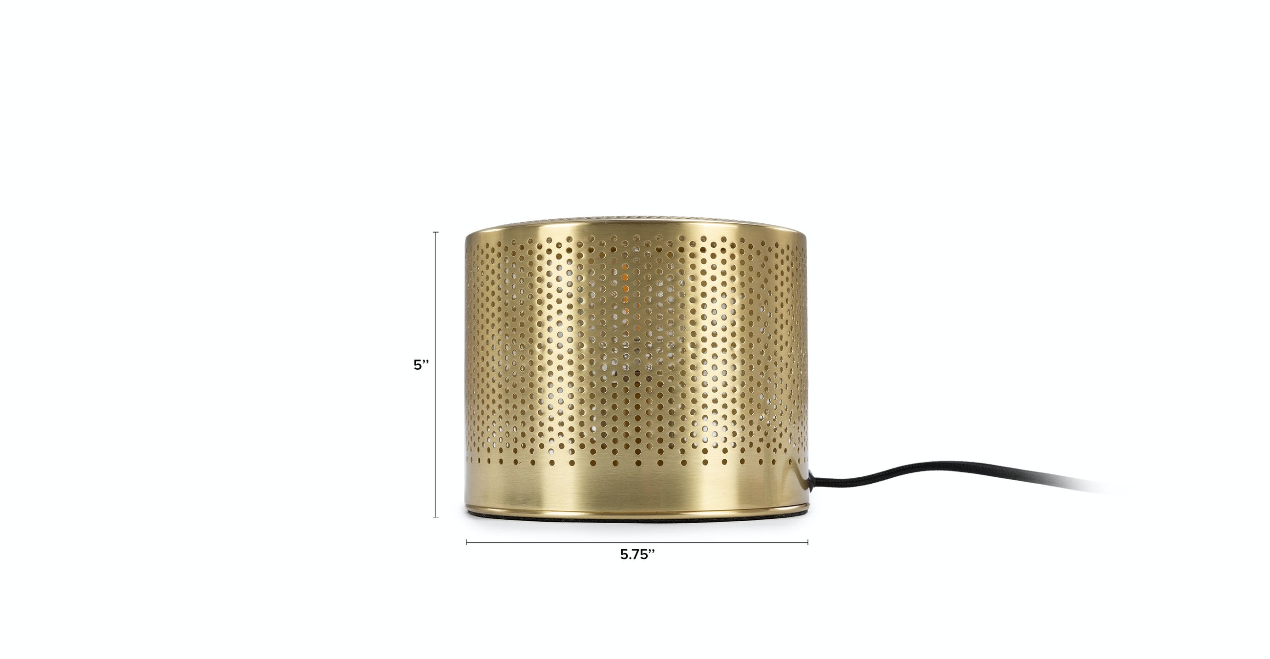 Perforate Brass Table Lamp - Image 4