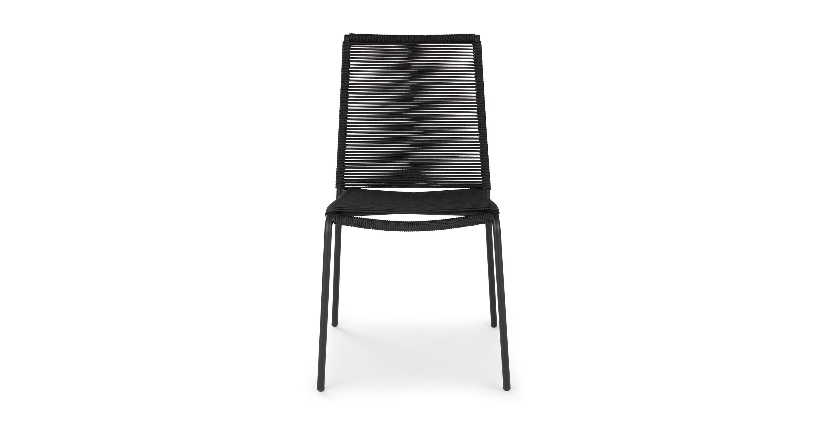 Zina Ember Dining Chair, Black (Set of 2) - Image 2