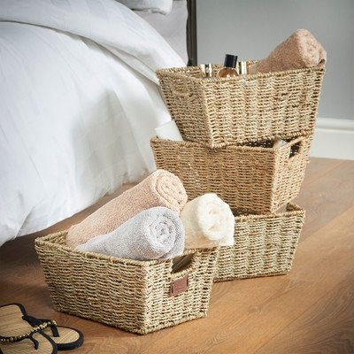 Storage Rattan Basket set of 4 - Image 1