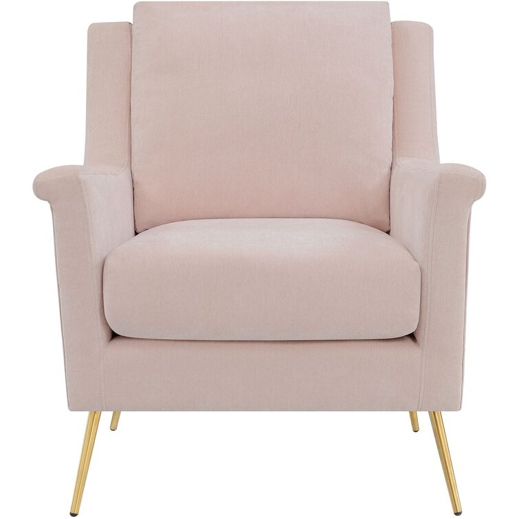 Blossom Accent Chair In Blush Pink - Image 1