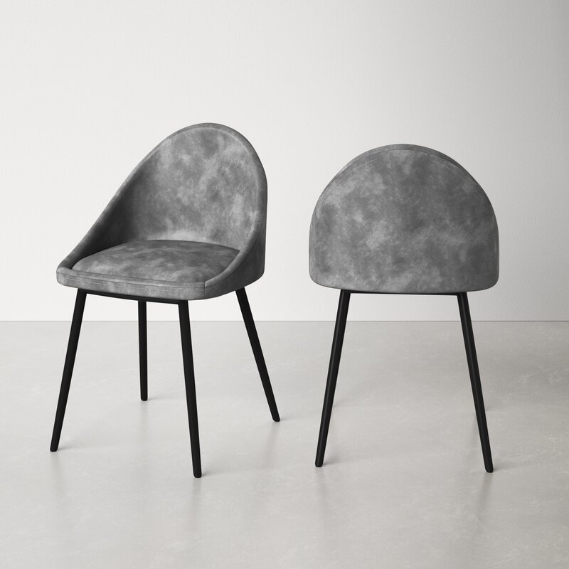 Ryant Upholstered Dining Chair (Set of 2) - Vintage Leatherette - Image 1