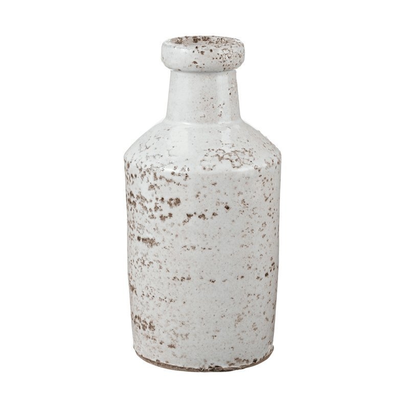 Rustic White Milk Bottle - Image 0
