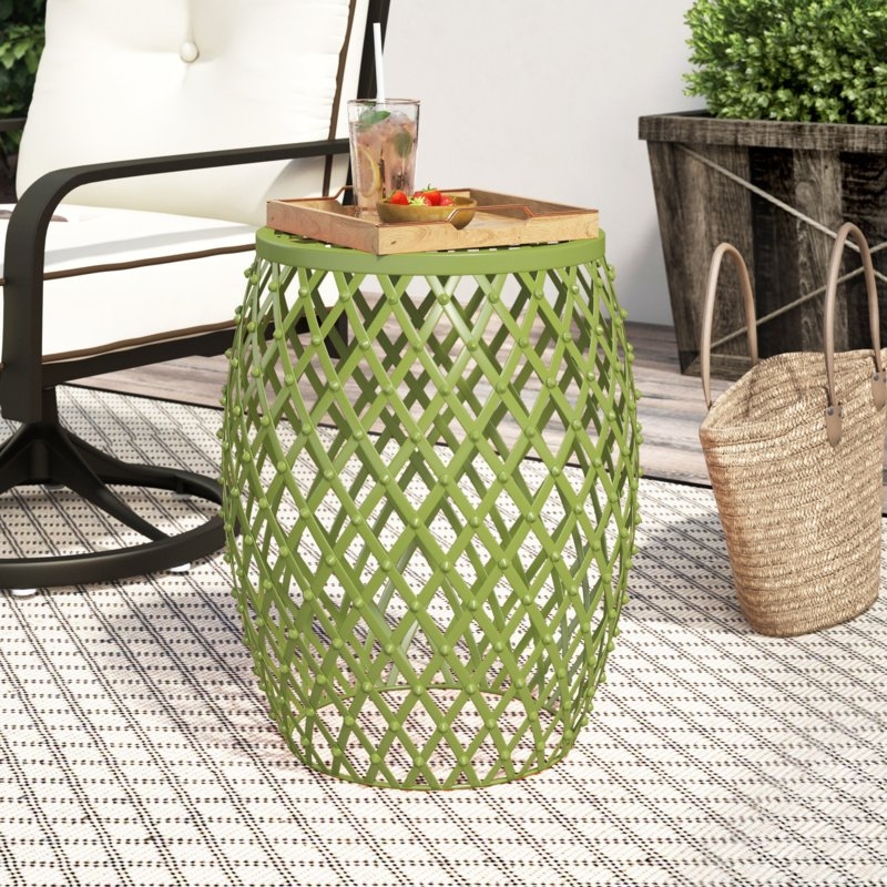Crutchfield Outdoor Metal Side Table - Image 1