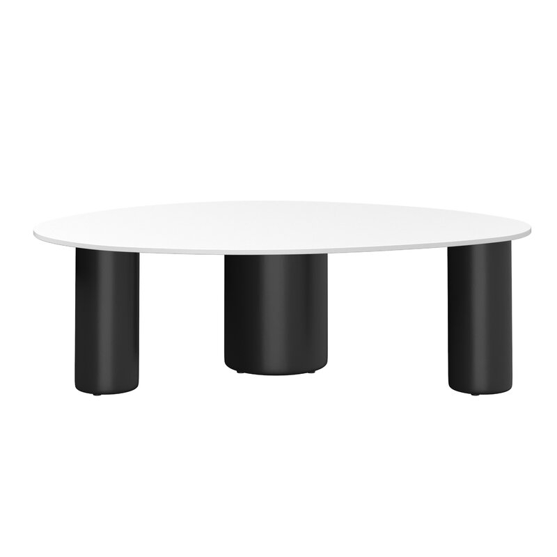 Sintered Stone Coffee Table With Metal Legs - Image 0