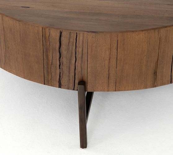 Fargo Round Coffee Table, Natural Brown - Image 1
