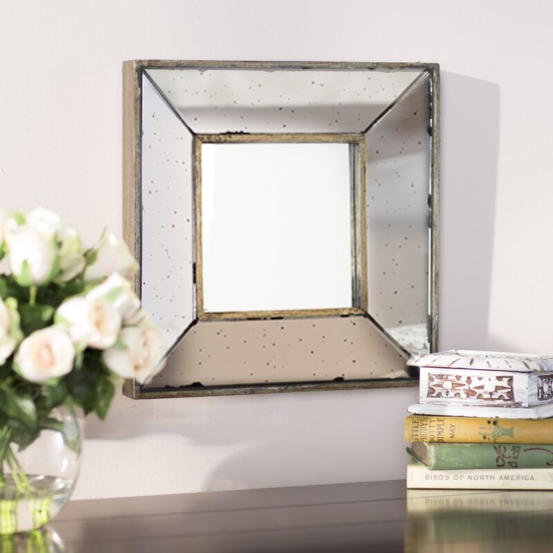 Traditional Square Glass Wall Mirror - Image 1