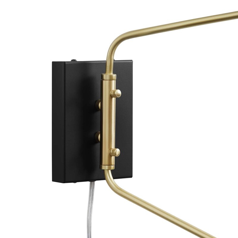 Journey 2-Light Swing Arm Wall Sconce In Black - Image 2