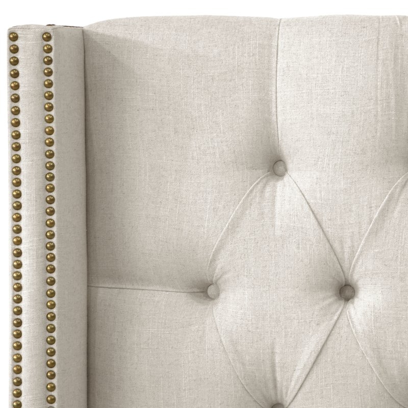 Davina Upholstered Panel King Bed - Image 2