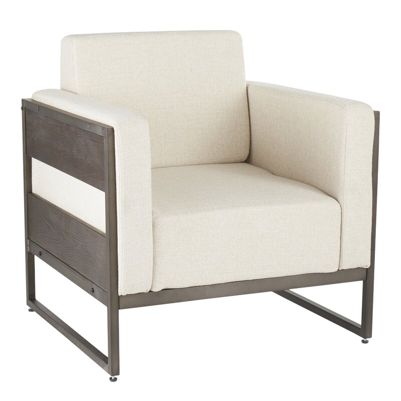 Ambrose Serta Upholstery Industrial Armchair - Image 2