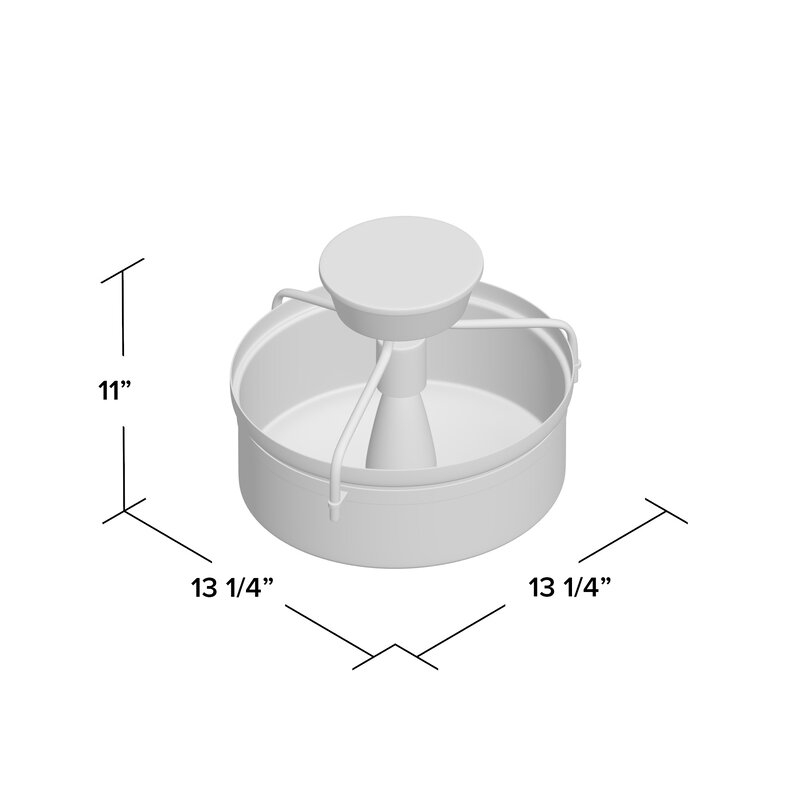 Norton 1-Light 13.25" Simple Drum Semi Flush Mount - Image 2