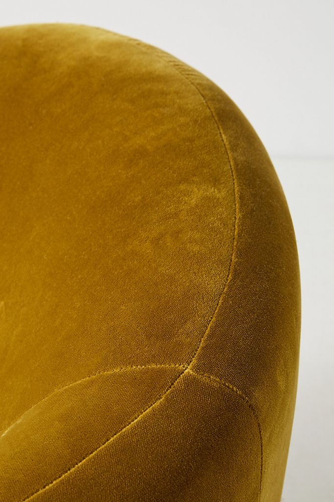 Velvet Sculptural Chair - Image 5