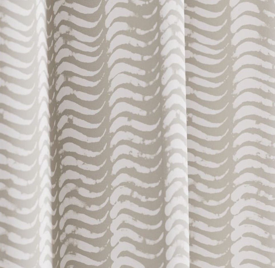 Wave Stripe Curtain, Stone Gray, Set of 2, 48"x96" - Image 3