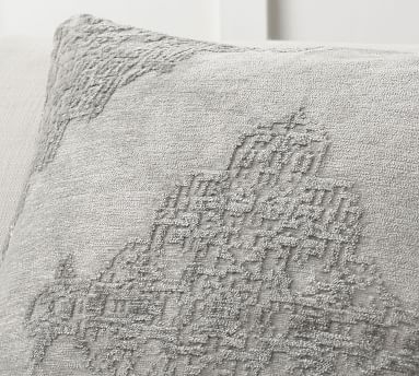 Maddie Textured Pillow, 22", Ivory - Image 2