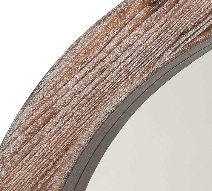 Wood Mirror, Natural - 36" Round - Image 1