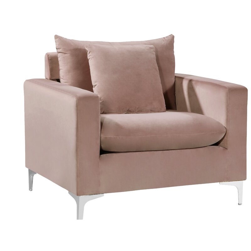 Adedapo 36'' Wide Velvet Armchair - Image 0