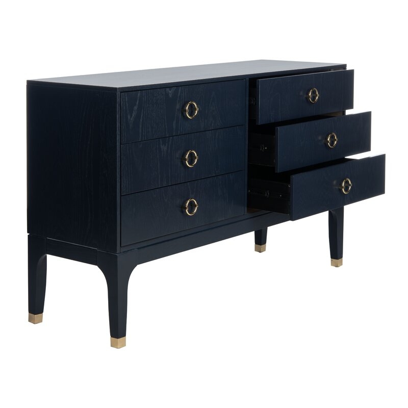 Quincy 6 Drawer 56'' W Dresser - Image 13