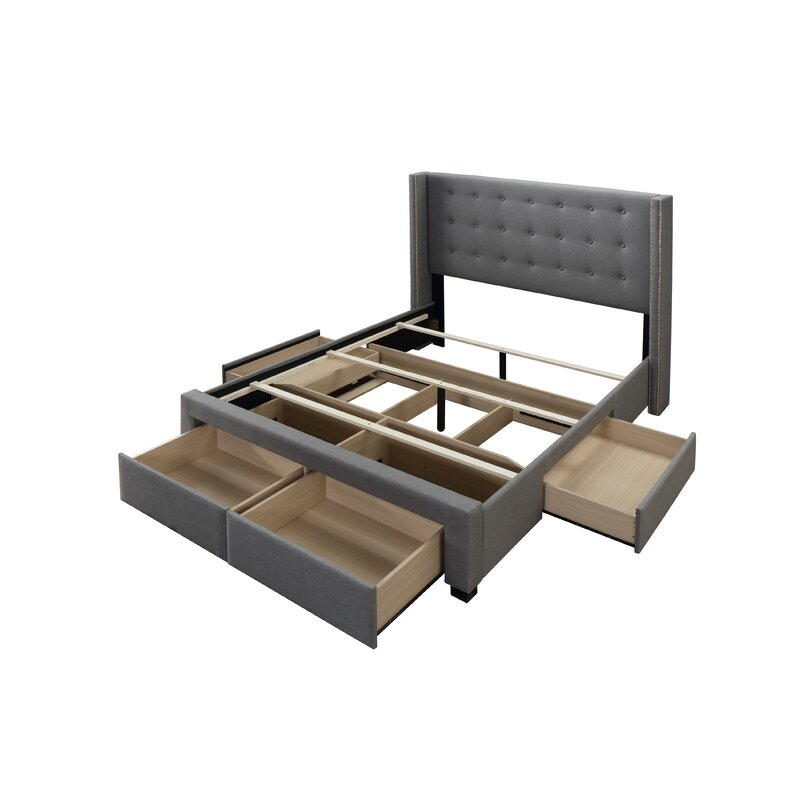 Kerens Tufted Upholstered Storage Standard Bed - Image 2