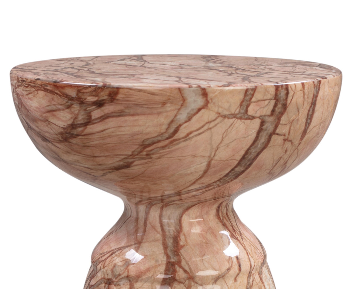 Alessandra Sunset Marble Side Table - Image 2