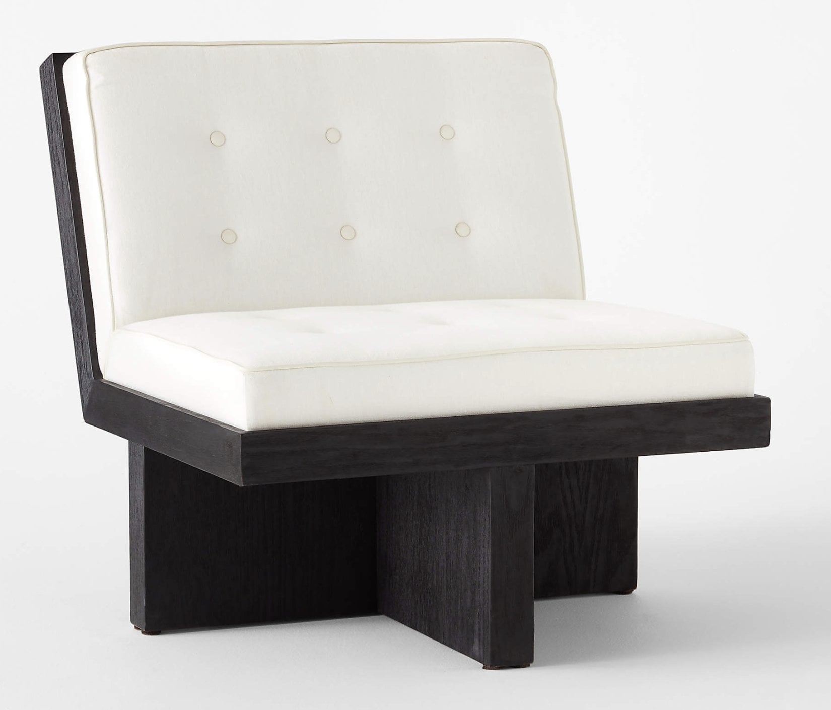 Wright White Linen Lounge Chair - Image 0
