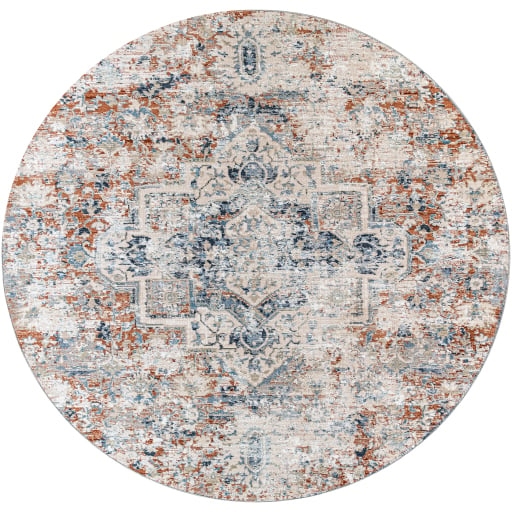 Amore Beige Indoor 7'10" x 7'10" Machine Woven Rug - Image 0