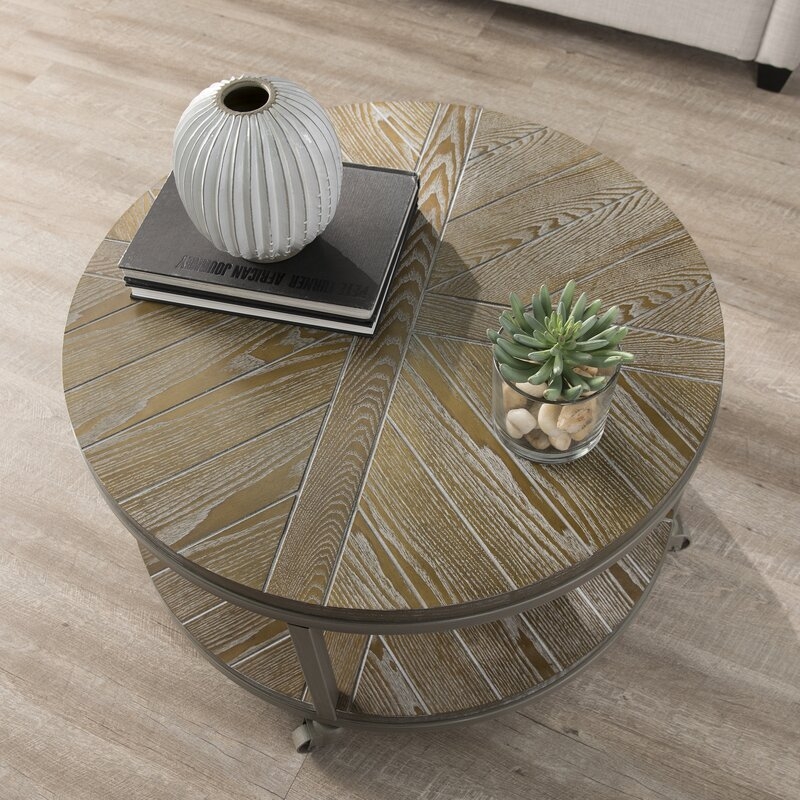 Drossett Wheel Coffee Table with Storage - Image 2