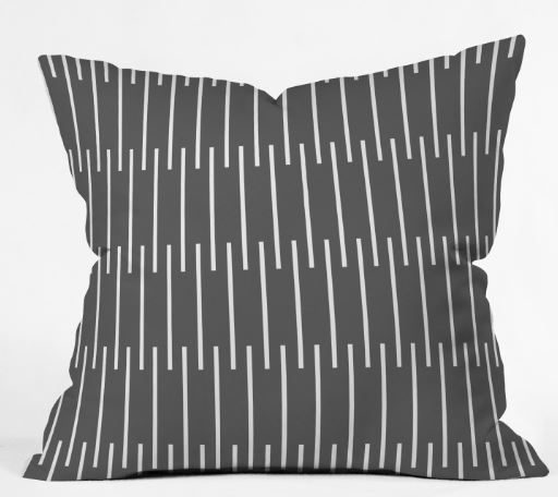 meridian grey Throw Pillow - indoor, insert included 26" x 26" - Image 0