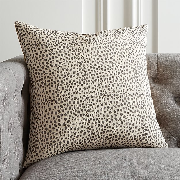 Nahla Cheetah Pillow with Down-Alternative Insert, 20" x 20" - Image 1