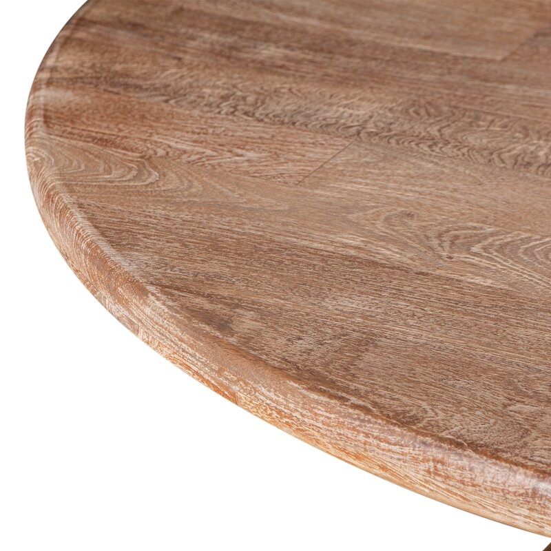 Candace 60'' Mango Solid Wood Pedestal Dining Table - Image 1