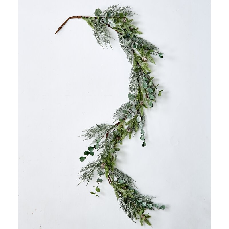 5' Mixed Pine and Eucalyptus Garland - Image 0