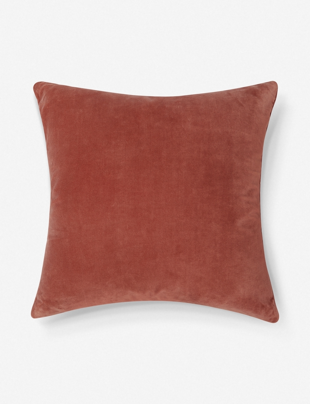 Charlotte Velvet Pillow, Coral - Image 0