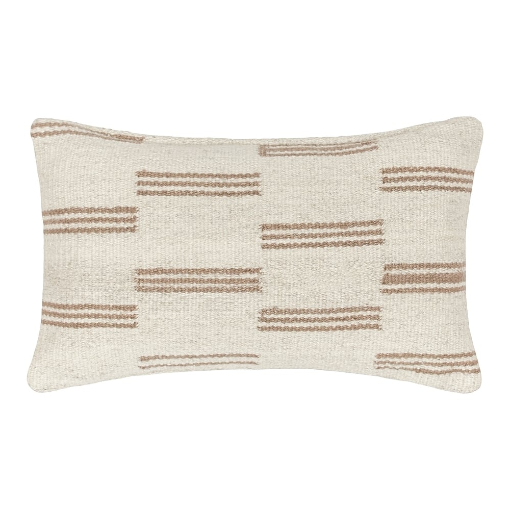Stripe Break Lumbar Pillow By Sarah Sherman Samuel, 20" x 12" - Image 0