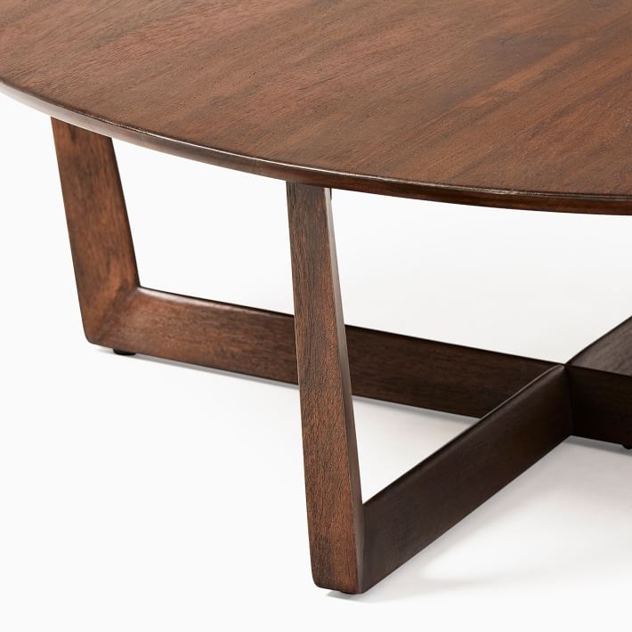 Stowe 36" Coffee Table, Dark Walnut - Image 2