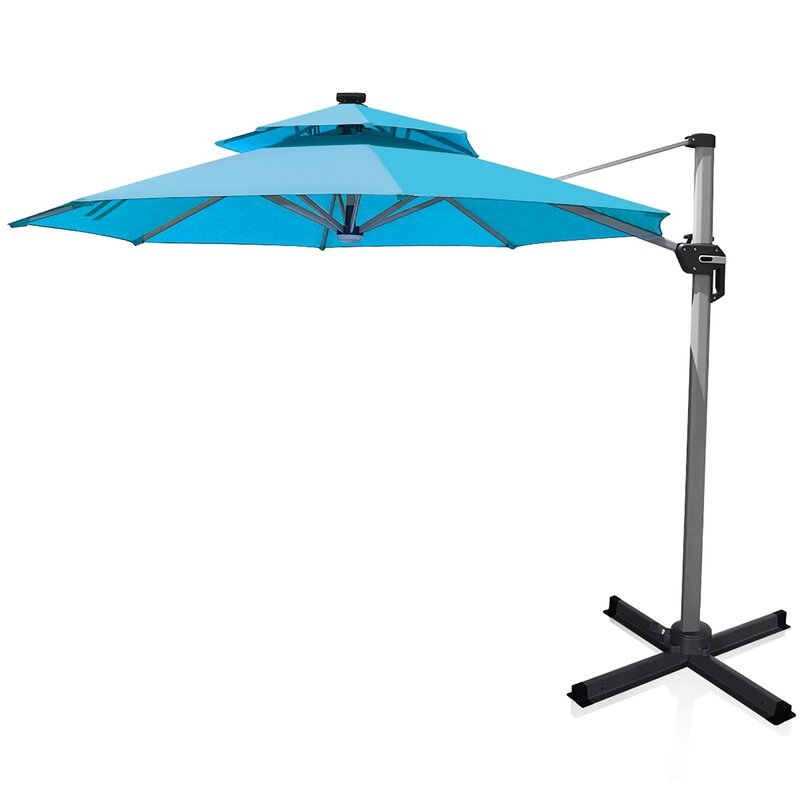 Rudolph 144'' Lighted Cantilever Umbrella - Image 0