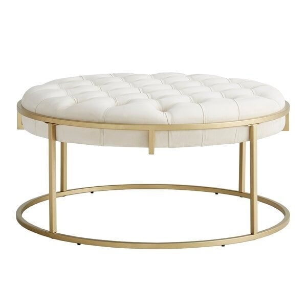 Gambier 38'' Velvet Tufted Cocktail Ottoman - Image 0