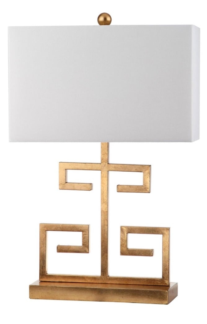 Greek Key 25-Inch H Table Lamp - Gold - Safavieh - Image 0