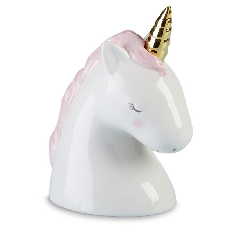 Baron Simply Enchanted Small Unicorn Porcelain Bank - Image 0