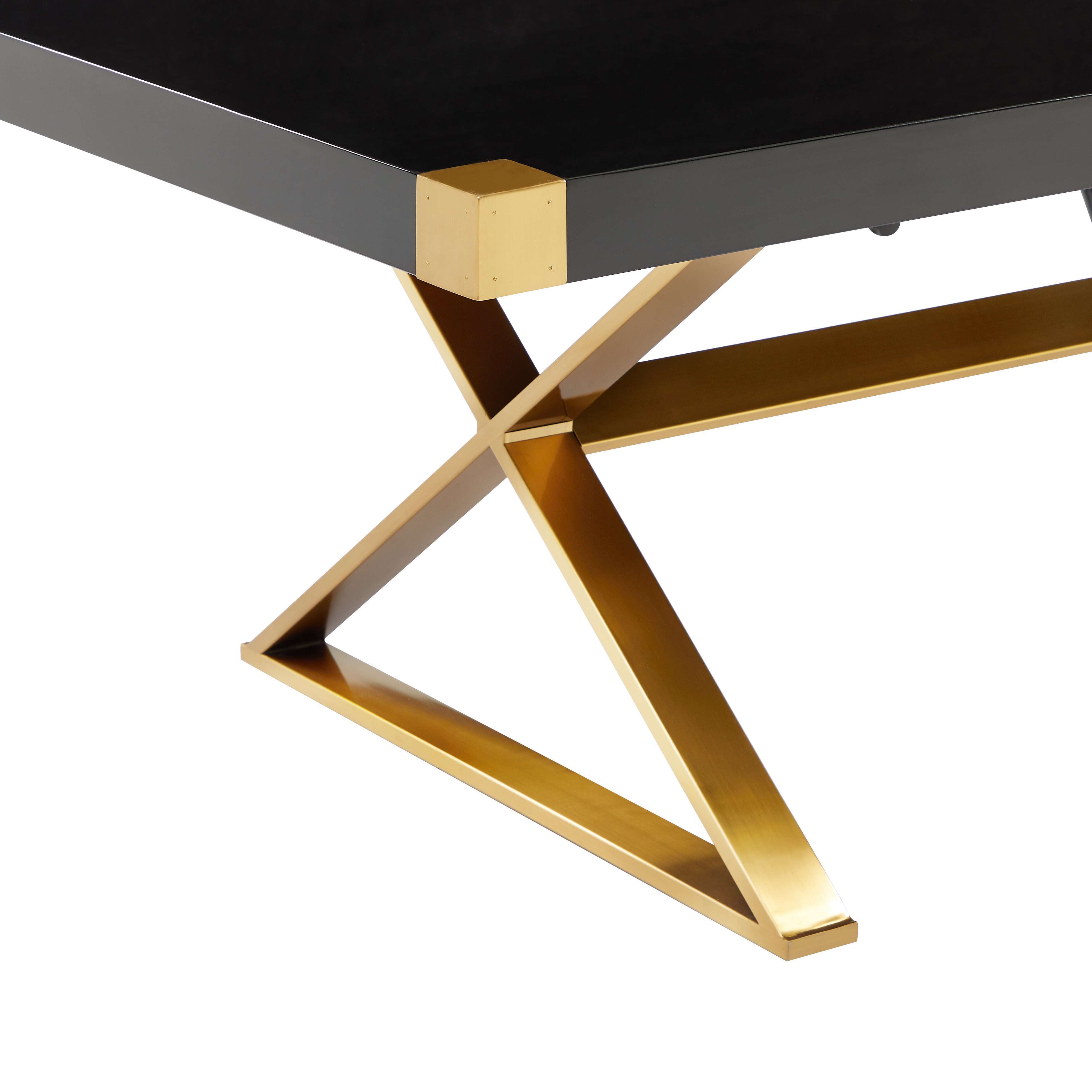 Adeline Black Lacquer Dining Table - Image 2